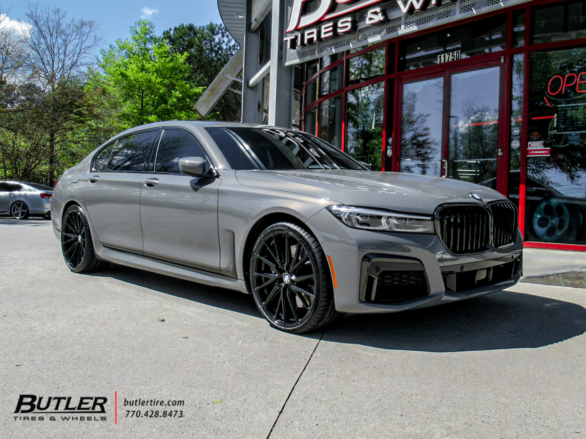 BMW 750I with 22in Vossen HF4T wheels and Michelin Pilot Sport 4s Tires