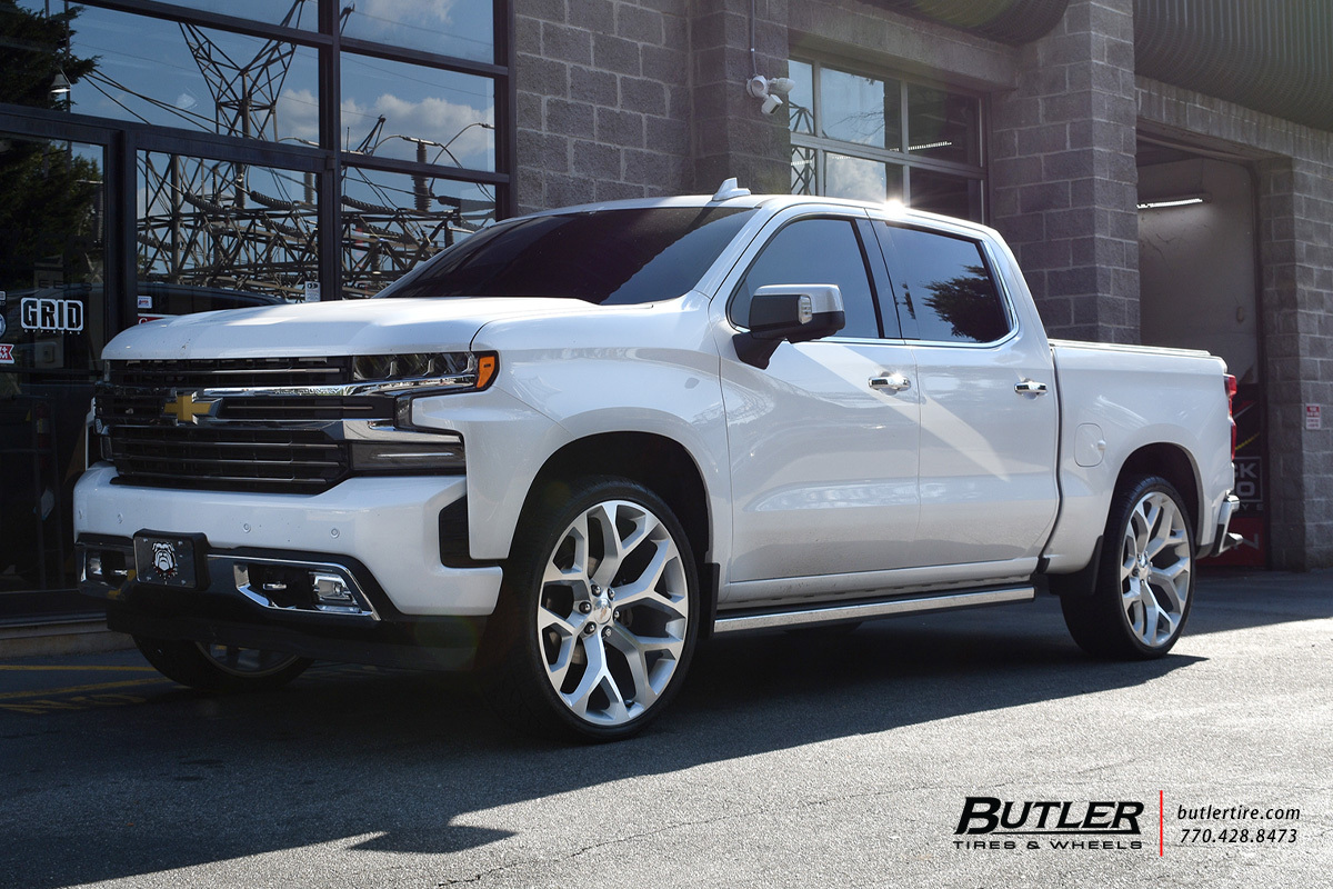 Chevrolet Silverado With 26in Oe Snowflake Wheels Exclusively From