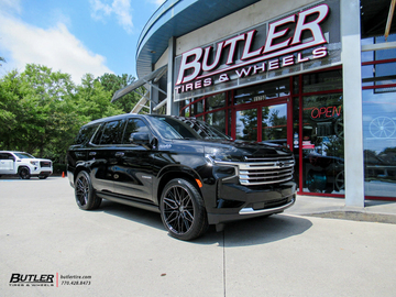 Chevy Tahoe with 24 Vossen HF6-5 Wheels