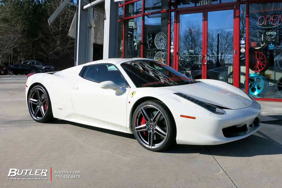Ferrari 458 Spider with 22in Savini SV-F3 Wheels exclusively from ...