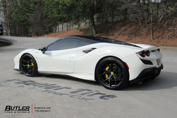 Ferrari F8 with 21 22 Vossen HF5 Wheels Michelin 4S Tires