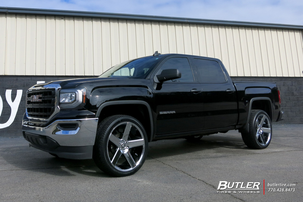 GMC Sierra with 24in DUB Baller Wheels exclusively from Butler Tires ...
