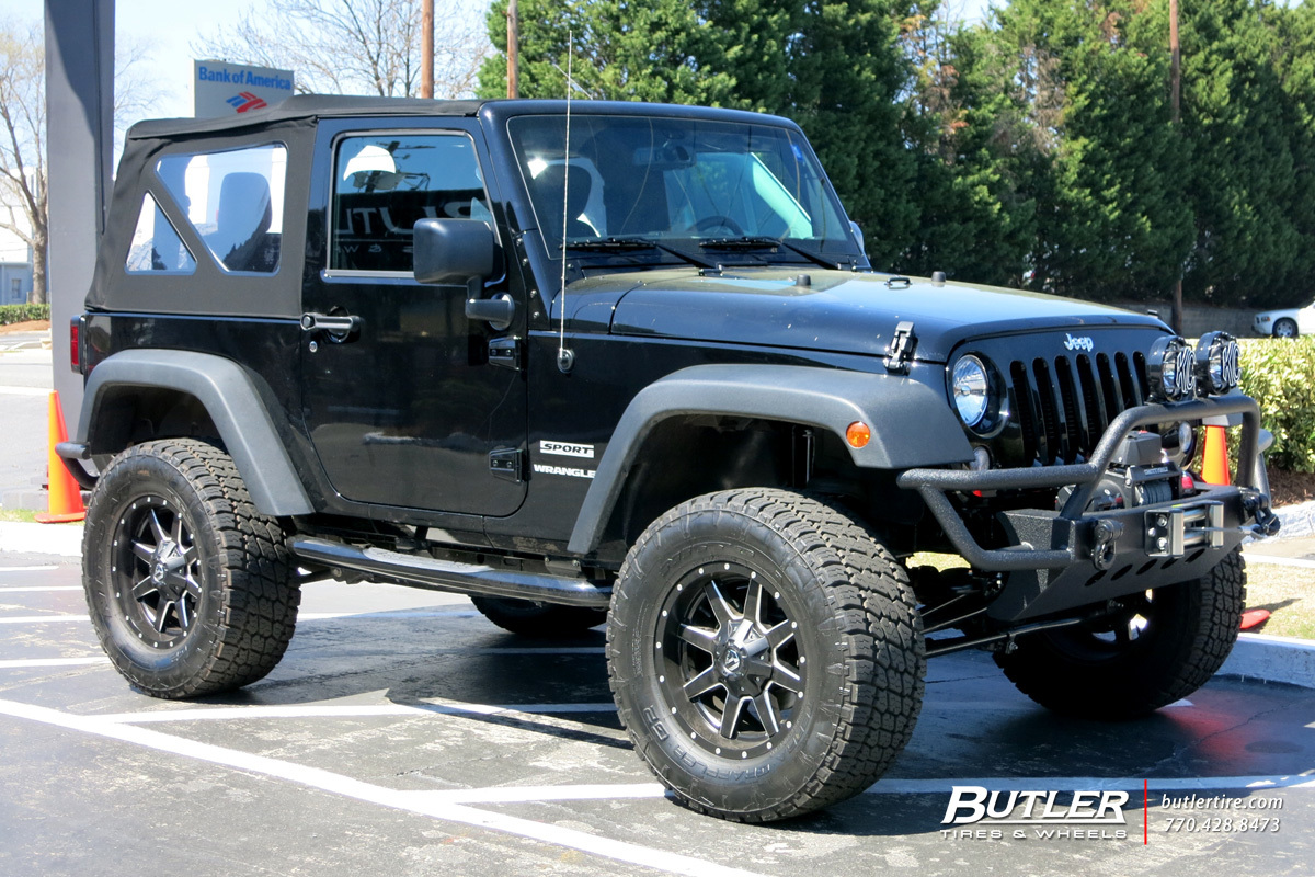 Jeep Wrangler with 17in Fuel Maverick Wheels exclusively from Butler Tires  and Wheels in Atlanta, GA - Image Number 9518