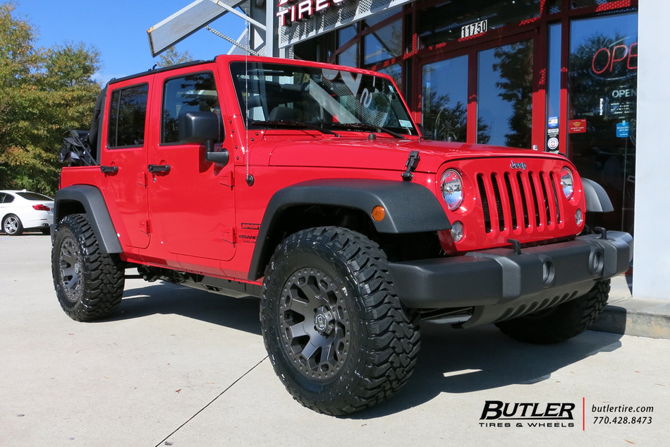 Jeep Wrangler with 18in Black Rhino Warlord Wheels exclusively from ...