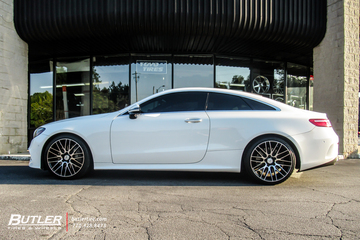 Mercedes E400 with 20in Savini Black di Forza BM13 Wheels and Lexani Tires