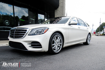 MERCEDES S560 and 20x9 and 20x10.5 ASANTI ABL23 SIGMA with PIRELLI PZERO TIRES