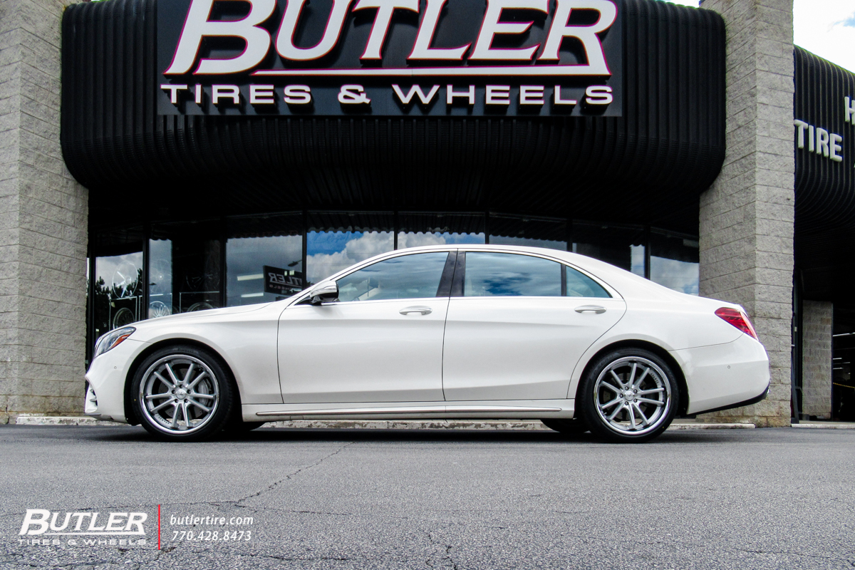 MERCEDES S560 and 20x9 and 20x10.5 ASANTI ABL23 SIGMA with PIRELLI PZERO TIRES