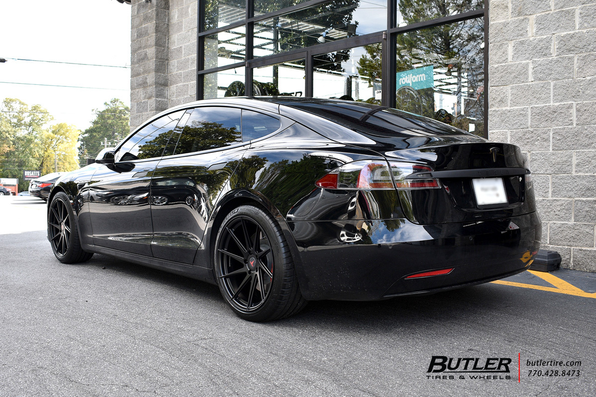 Tesla Model 3 with 20in TSW Watkins Wheels exclusively from Butler